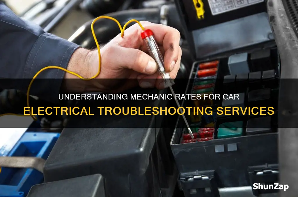 what is mechanic rate to troubleshoot electrical problem on car
