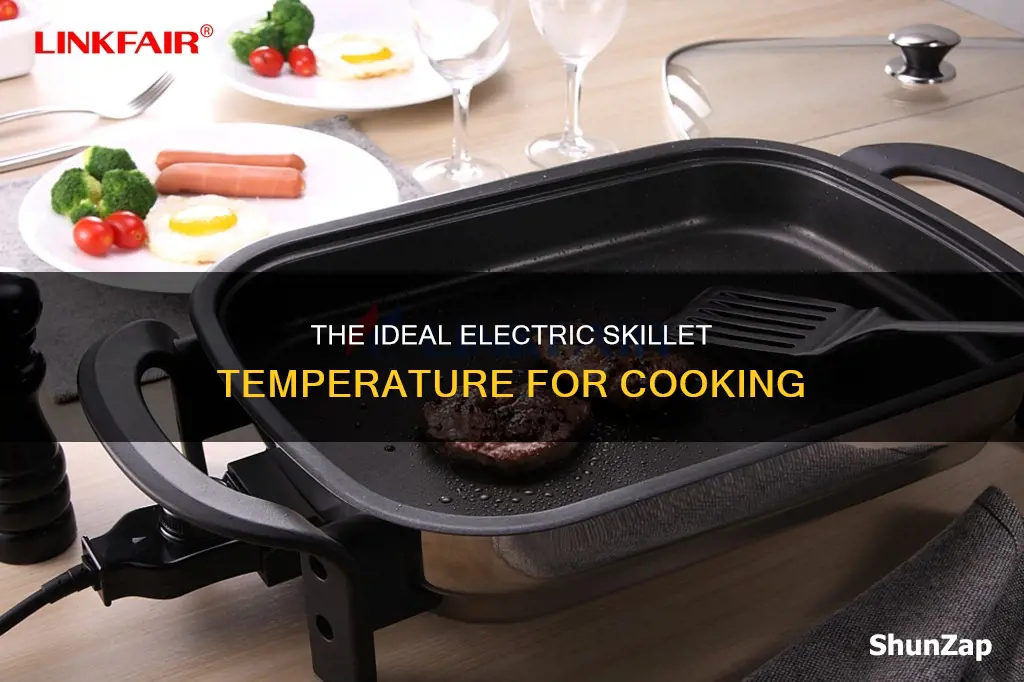 what is medium high on electric skillet