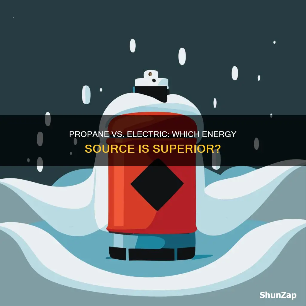 what is more efficient propane or electric