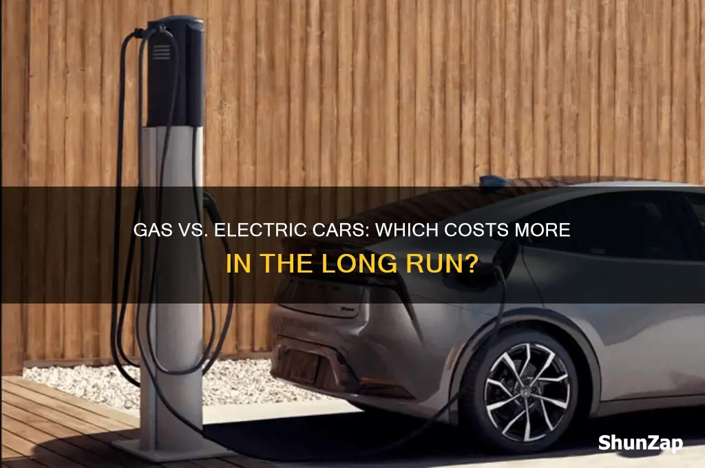 what is more expensive gas or electric cars