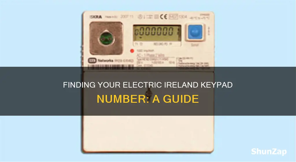 what is my electric ireland keypad number