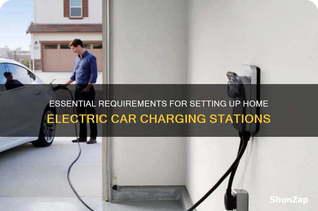 what is needed for home electric car charging