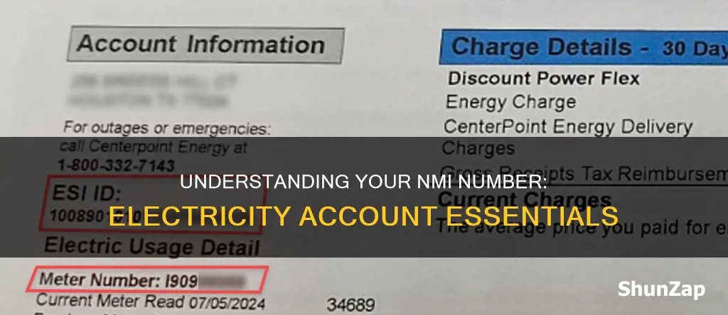 what is nmi number on electricity account