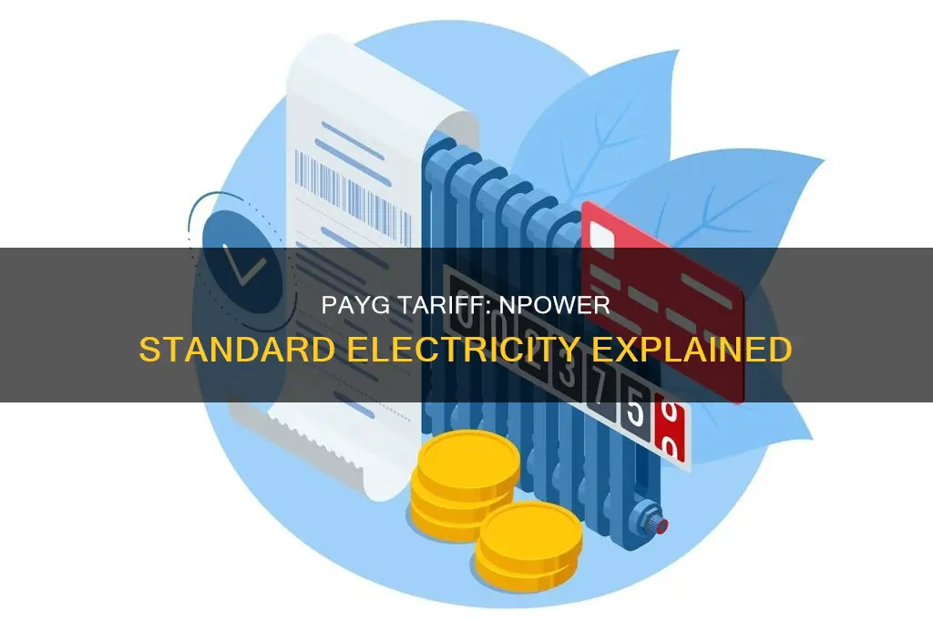what is npower standard electricity payg tariff