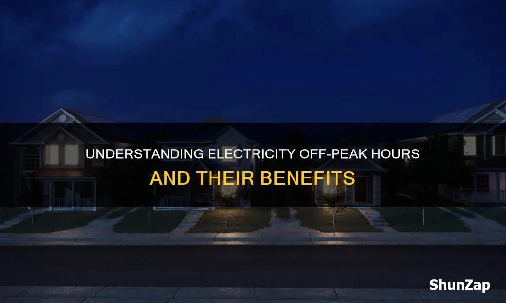what is off peak hours for electricity