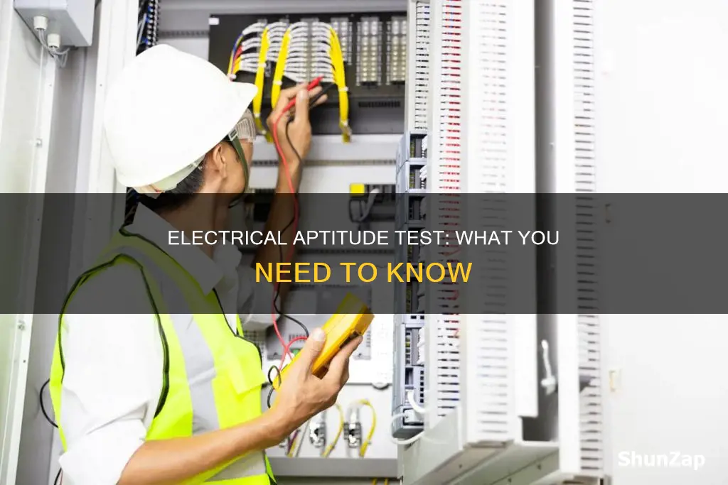 what is on an electrical aptitude test