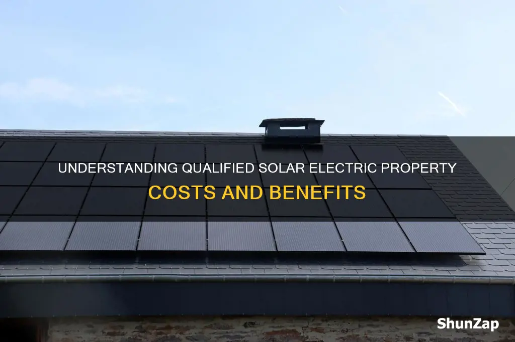 what is qualified solar electric property costs