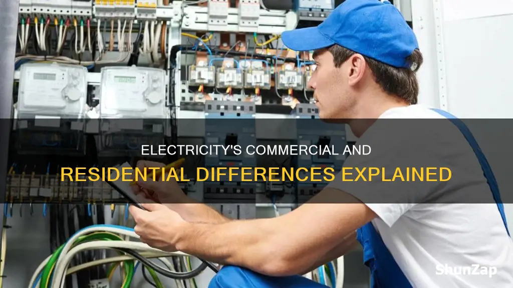 what is residential electric vs commercial electric