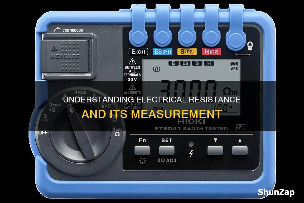 what is resistance to electricity measured in