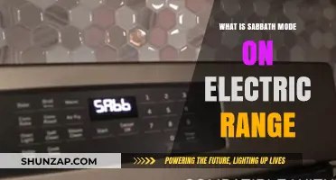 Understanding Sabbath Mode on Your Electric Range