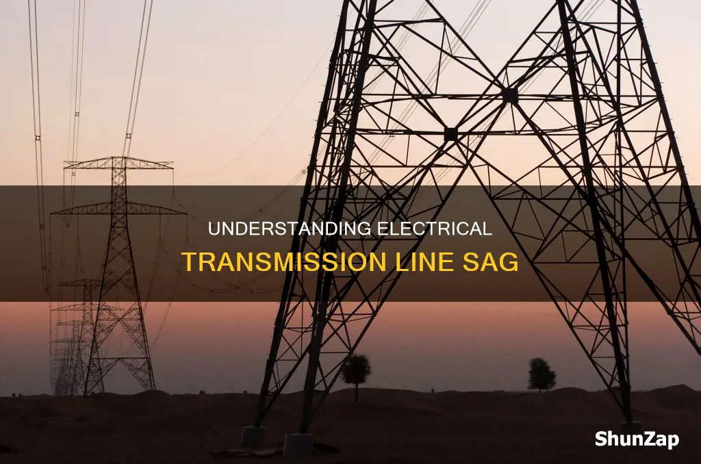 what is sag in electrical transmission line