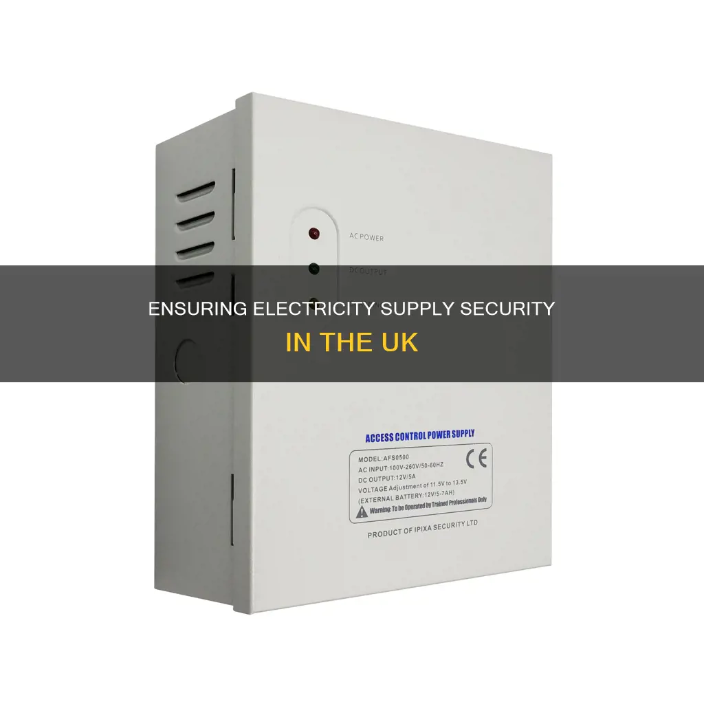 what is security of electricity supply uk