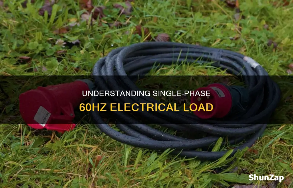 what is single phase 60hz electrical load