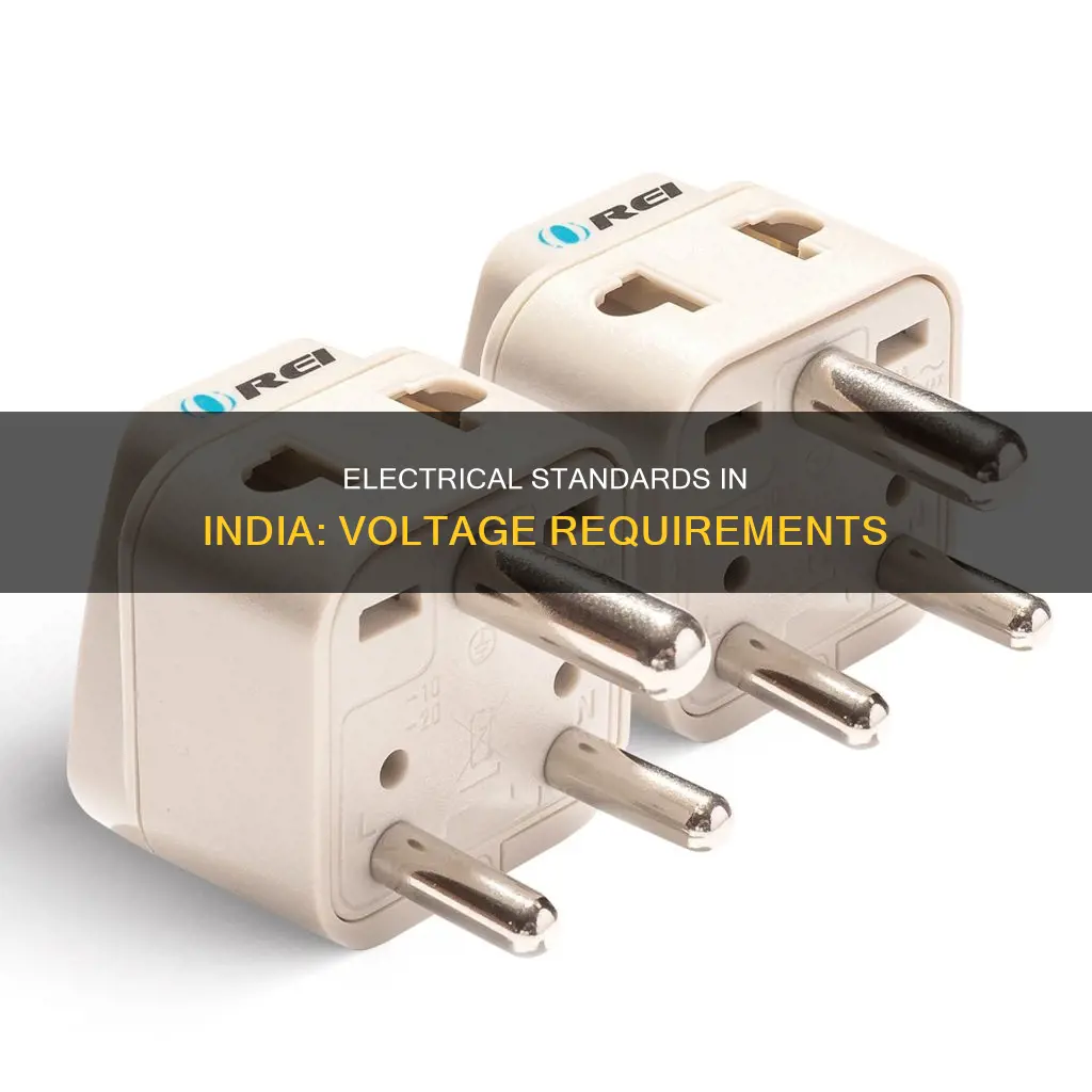what is standard electrical voltage in india