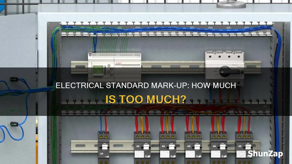 what is standard mark up for electrical