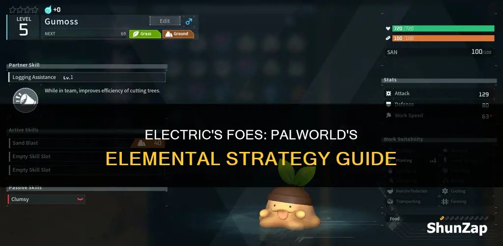 what is strong against electric in palworld