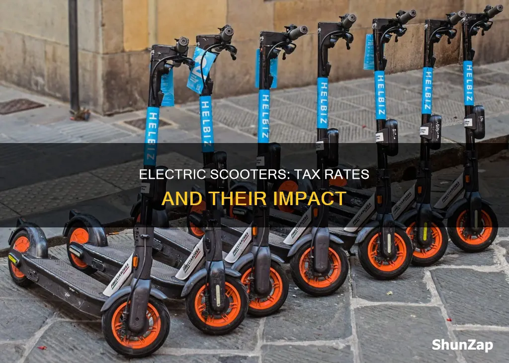 what is tax rate for electric scooters