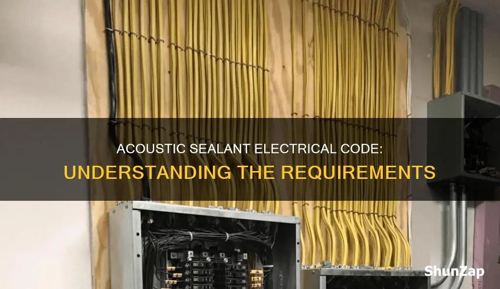 what is the acoustic sealant electrical code