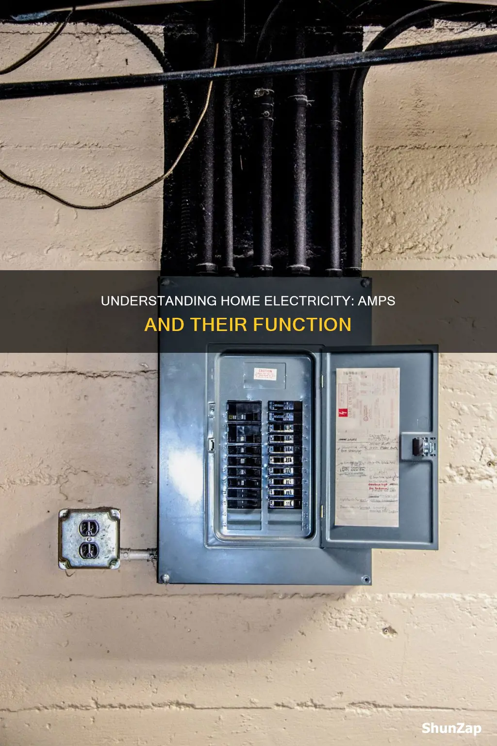 what is the amps of home electricity