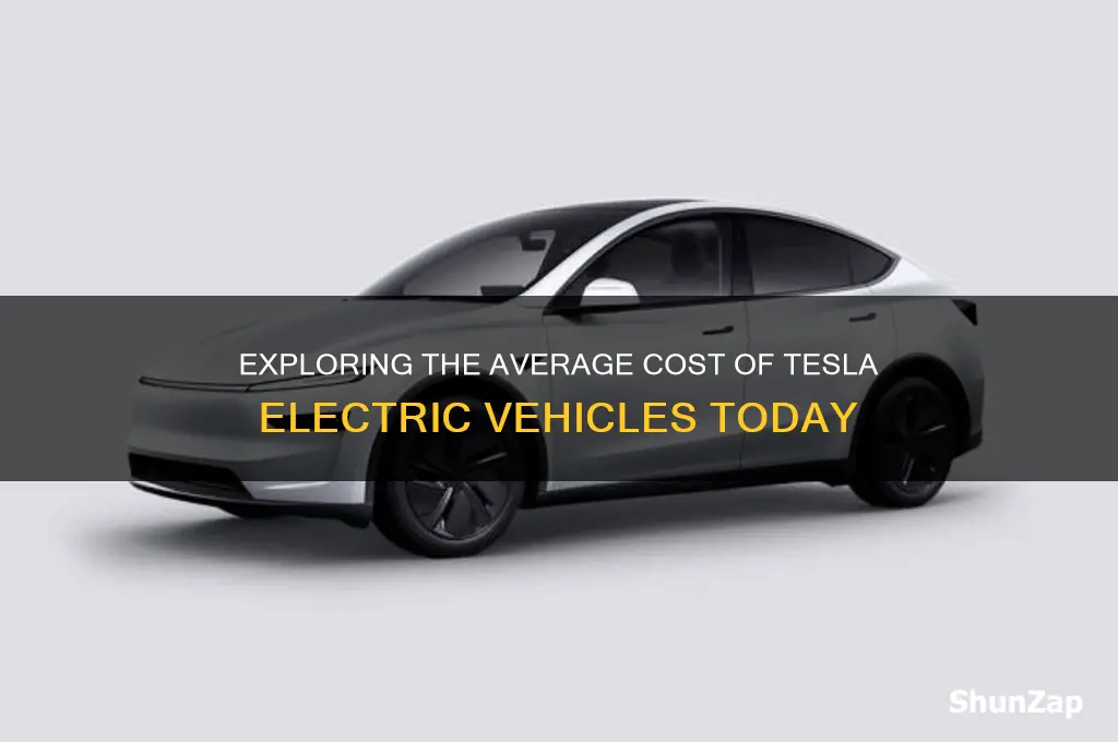what is the average price of a tesla electric car