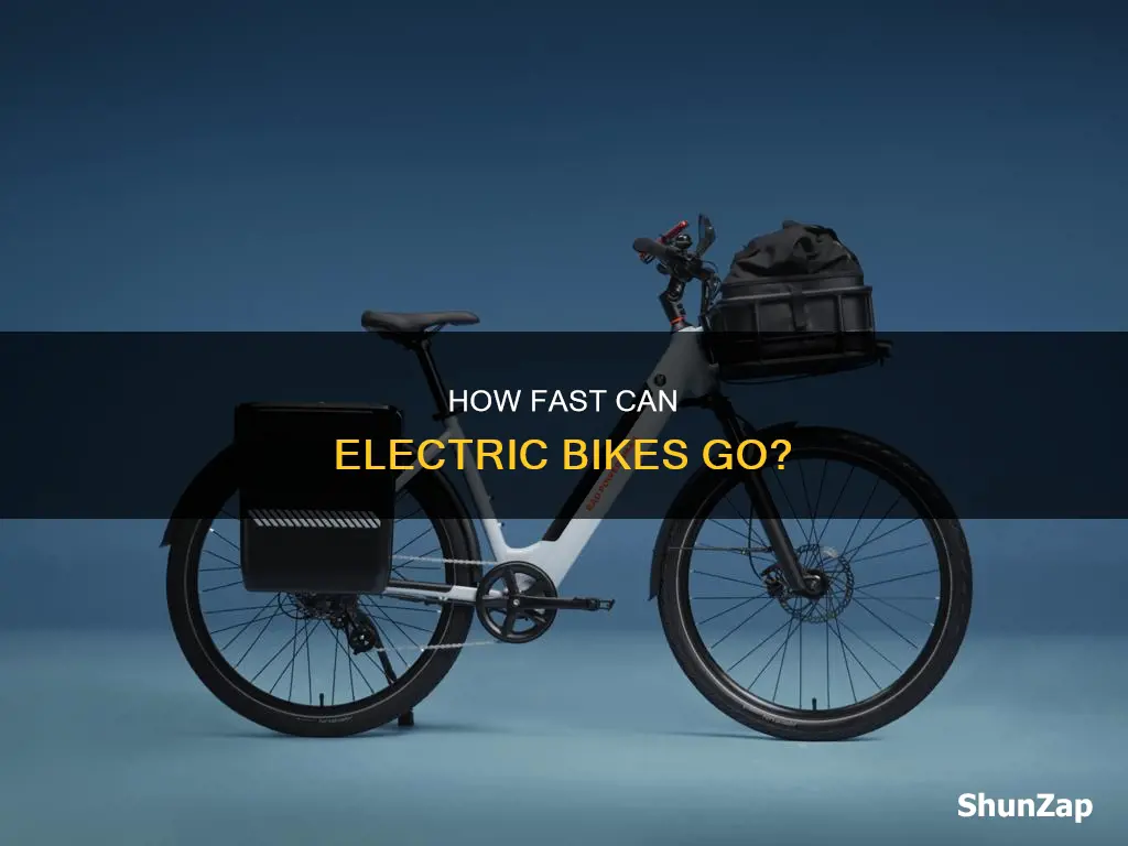 what is the average speed of an electric bike