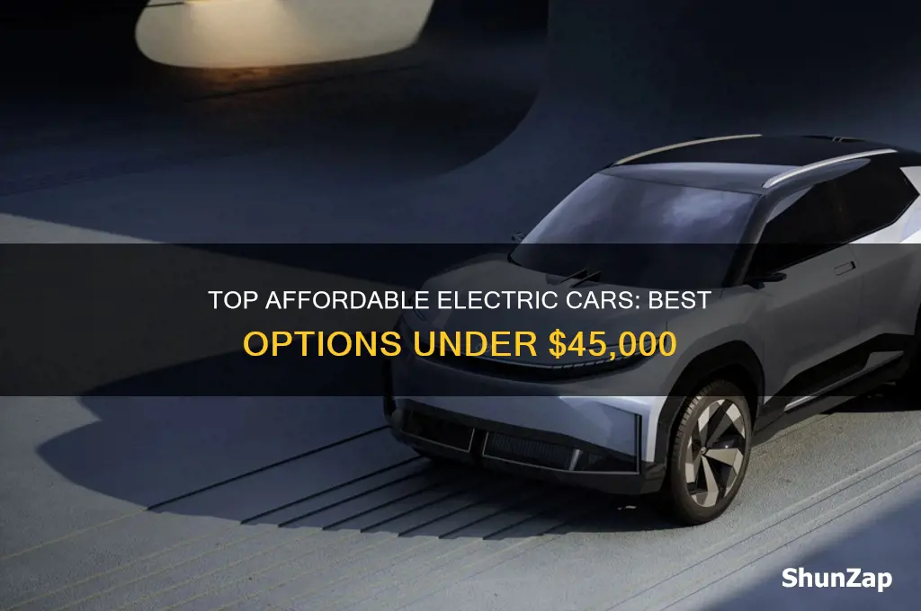 what is the best electric car under 45000