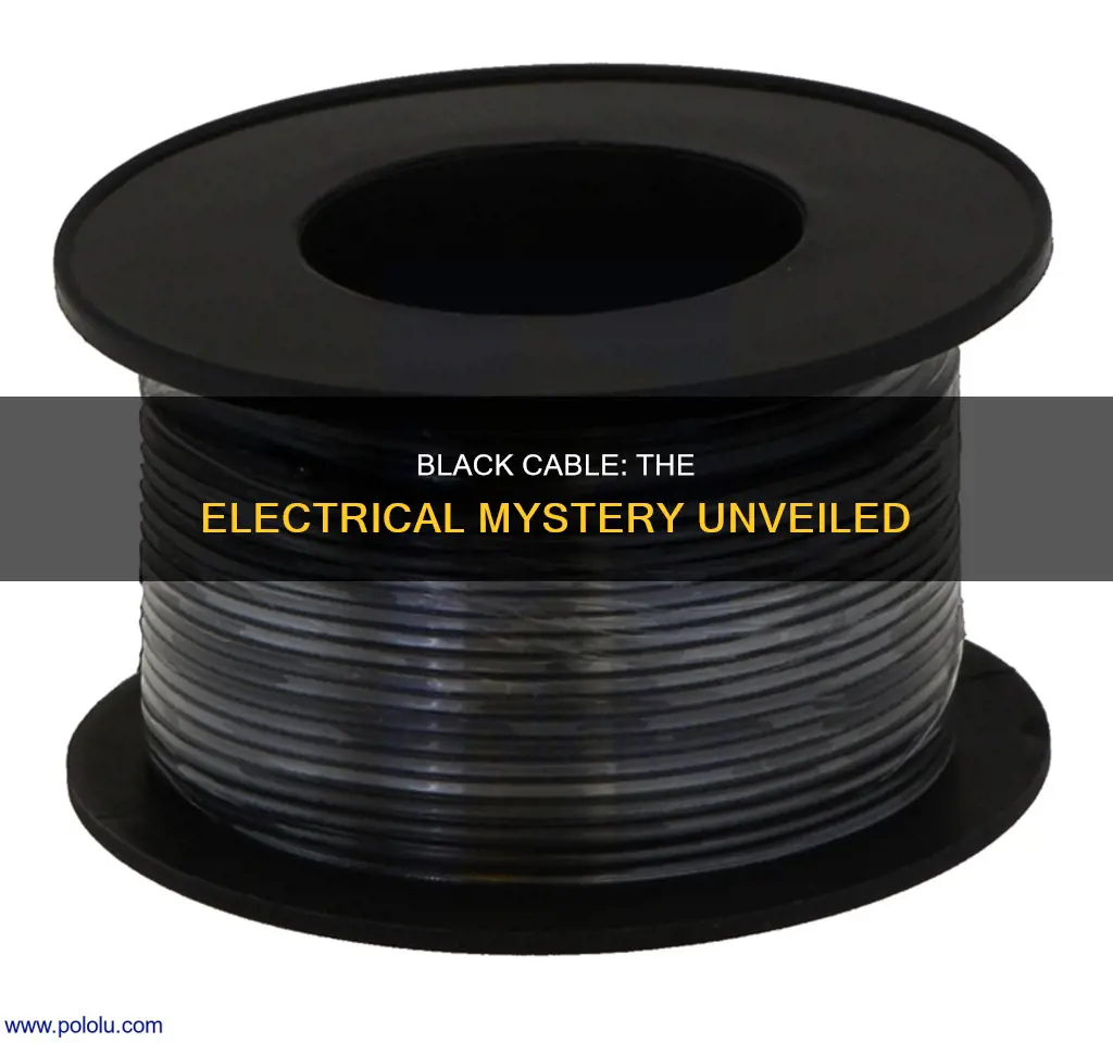 what is the black cable in electrical