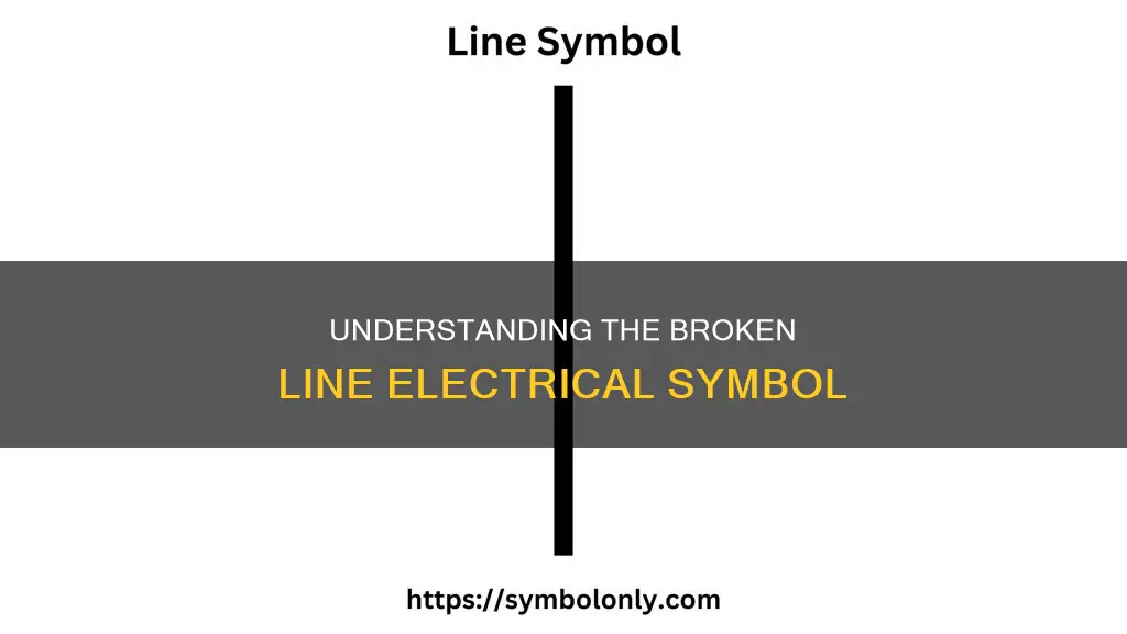 what is the broken line electrical symbol