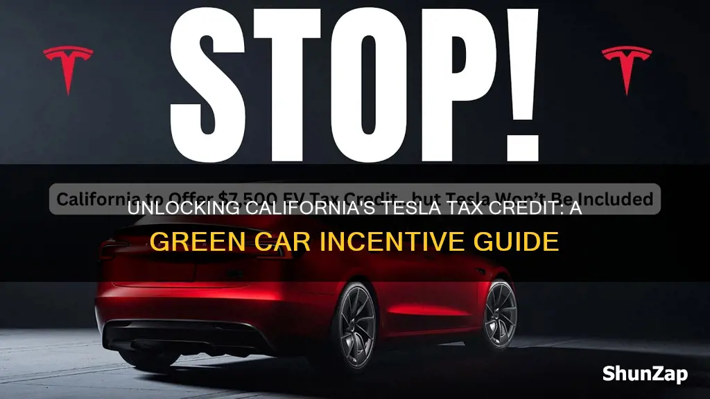 what is the california for tesla electric vehicle tax credit