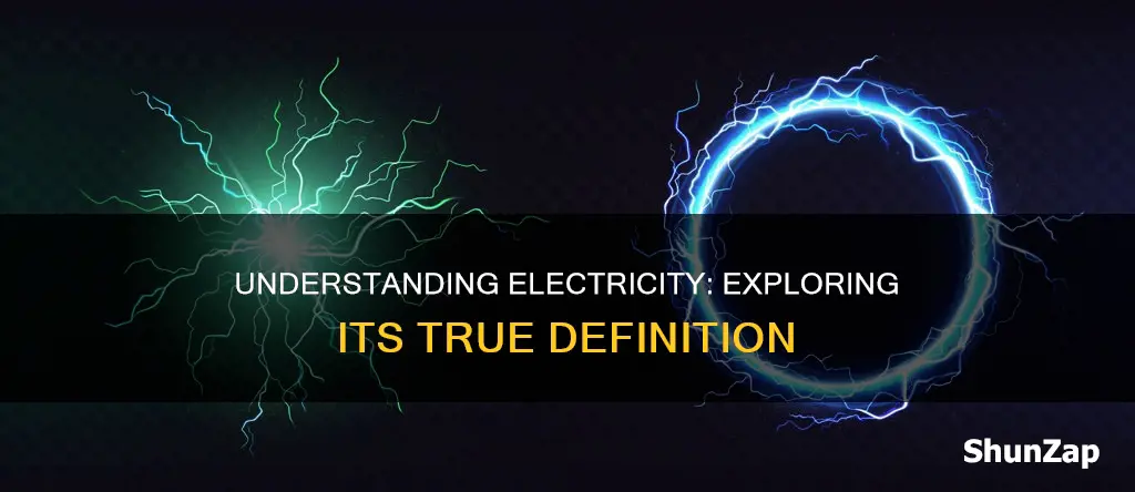 what is the correct definition of electricity