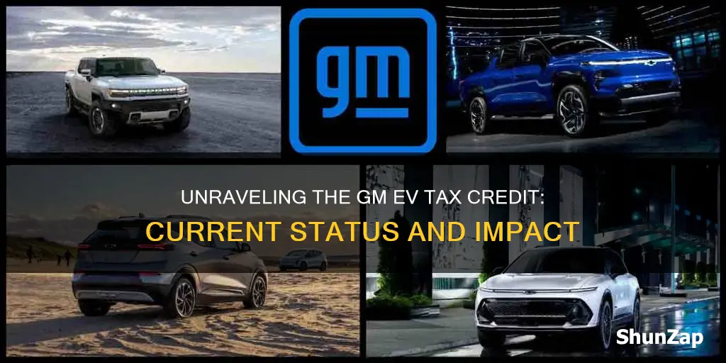 what is the current gm electric vehicle tax credit