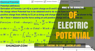 Understanding Electric Potential's Derivative in Physics