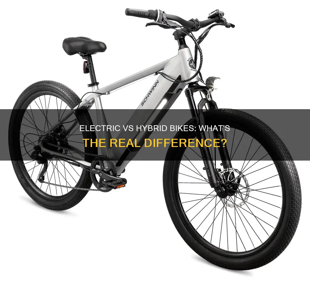 what is the difference between electric and hybrid bikes