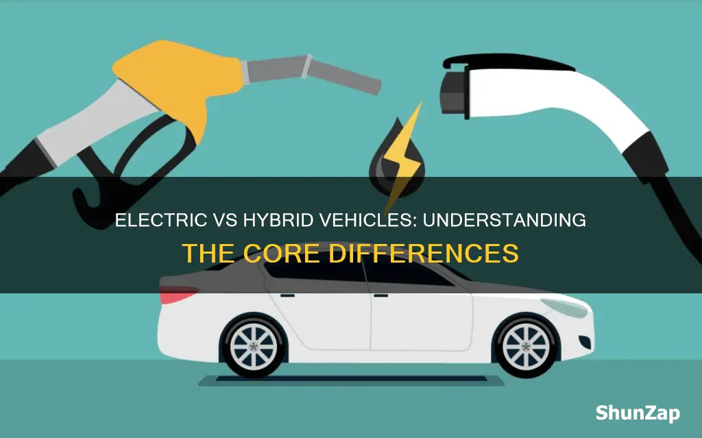 what is the difference between electric and hybrid vehicles