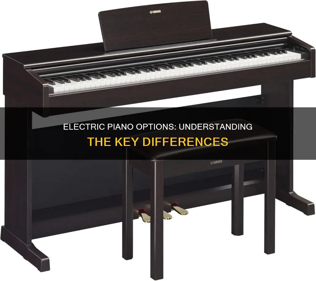 what is the difference between electric pianos