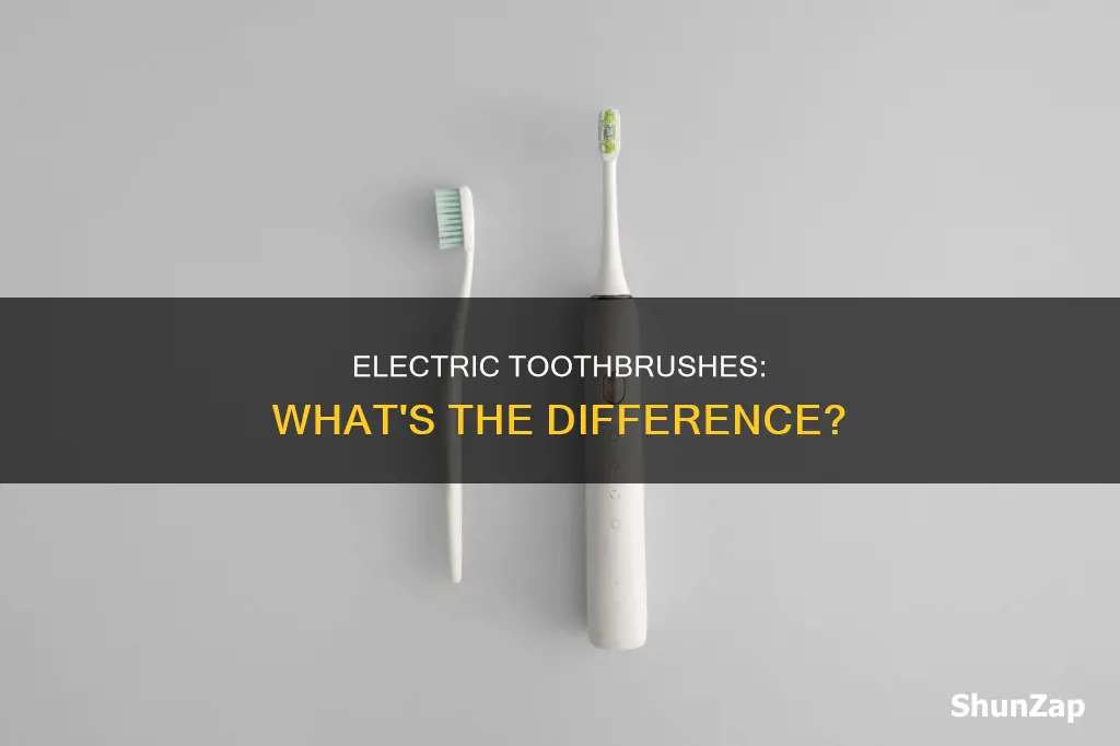 what is the difference between electric toothbrushes