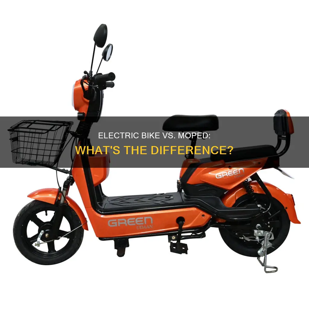 what is the difference from electric bike iand electric moped