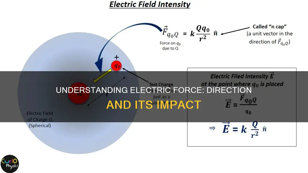 what is the direction of electric force