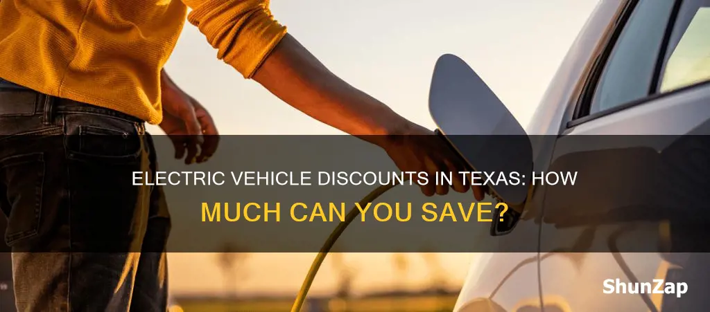 what is the discount on electric vehicles in texaz