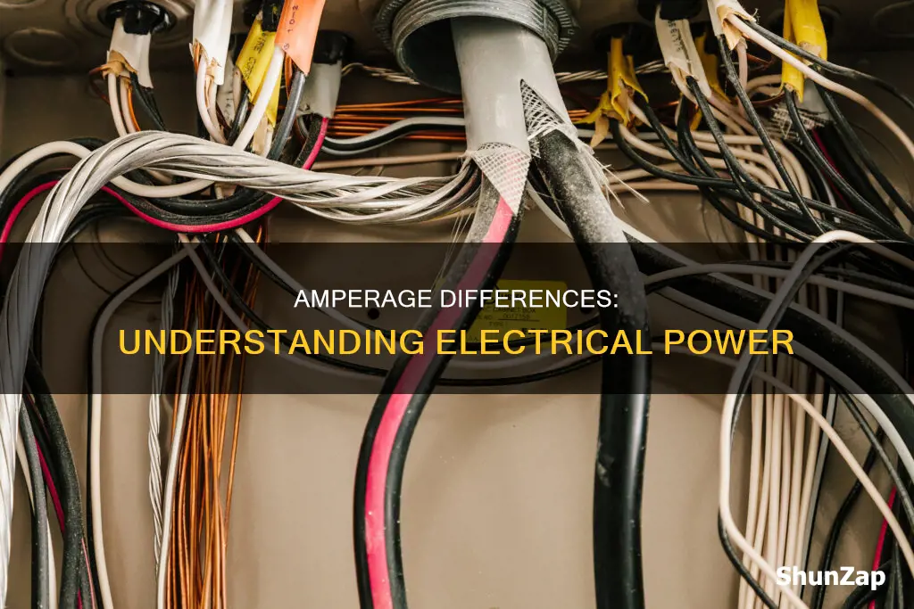 what is the electric amperage difference between
