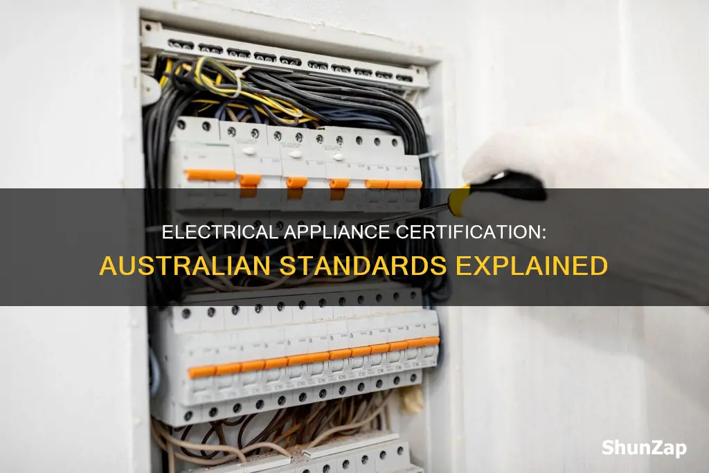 what is the electrical appliance certification australia