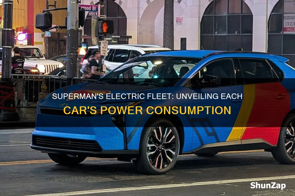 what is the electrical consumption of each car for superman
