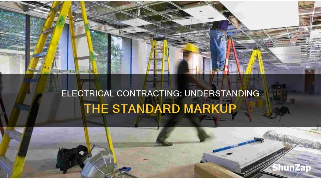 what is the electrical contractors typical markup