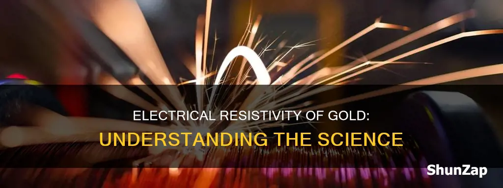 what is the electrical resistivity of gold