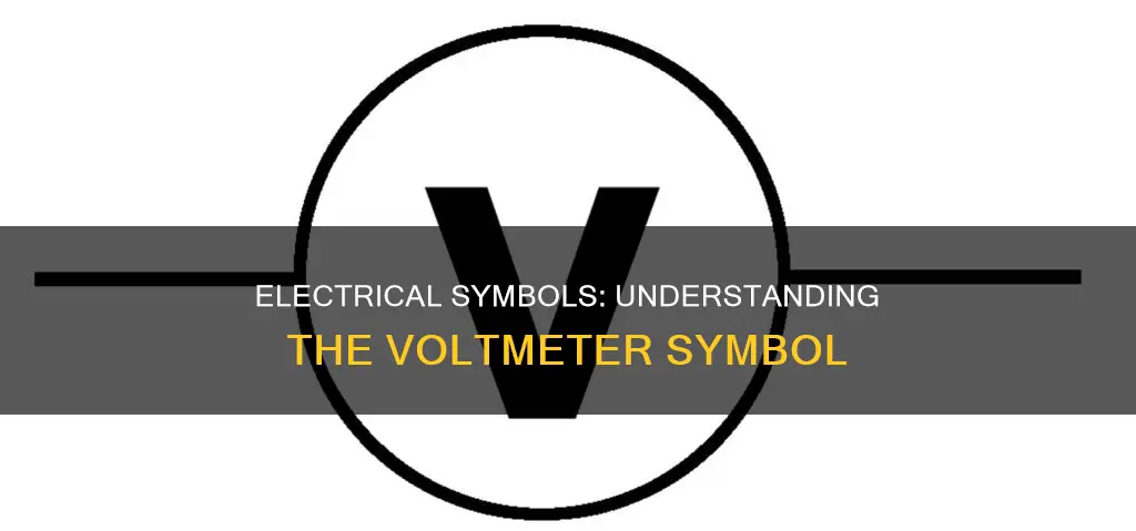 what is the electrical symbol for voltmeter