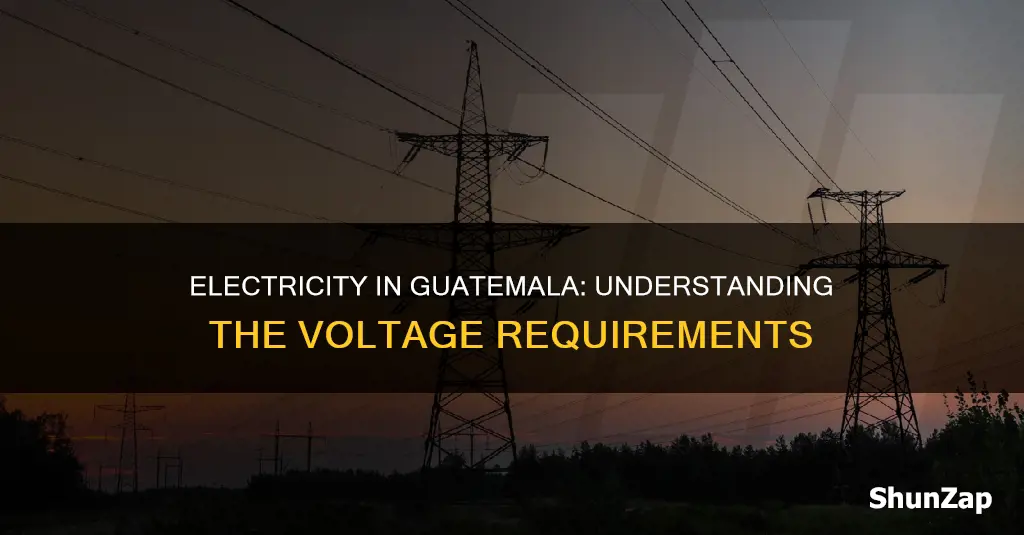 what is the electricity voltage in guatemala