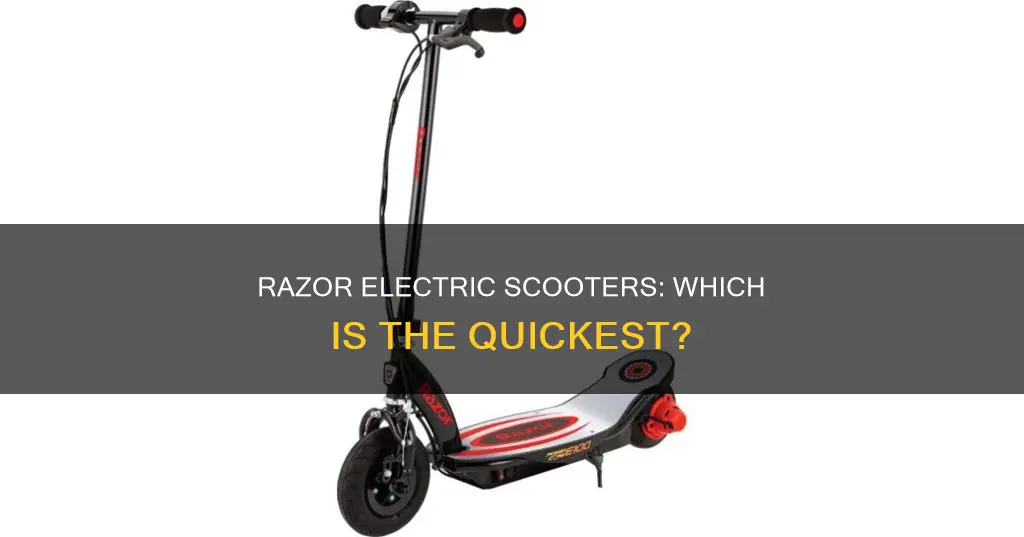 what is the fastest razor electric scooter