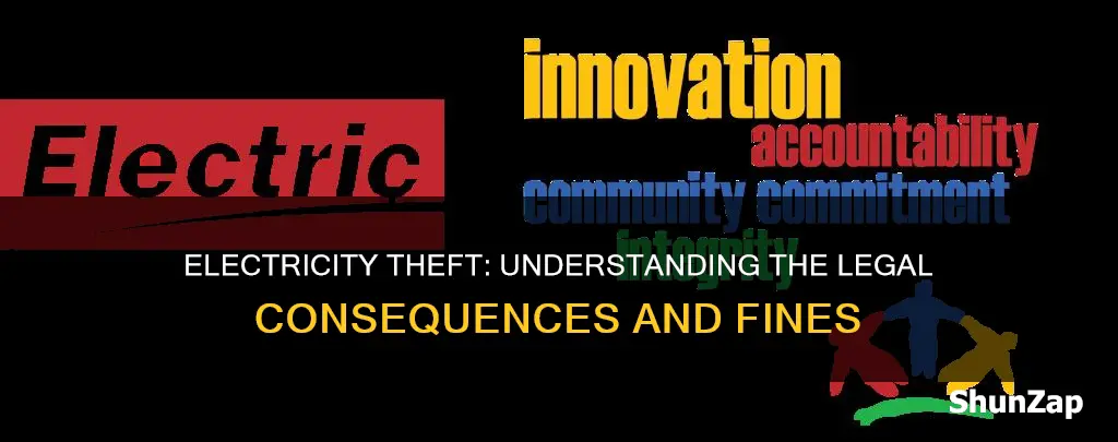 what is the fine for stealing electricity