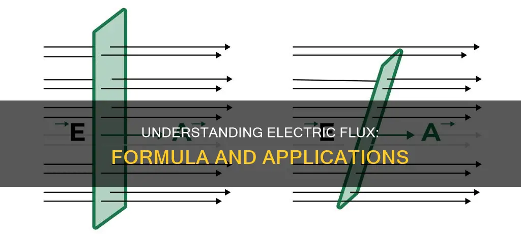 what is the formula for electric flux