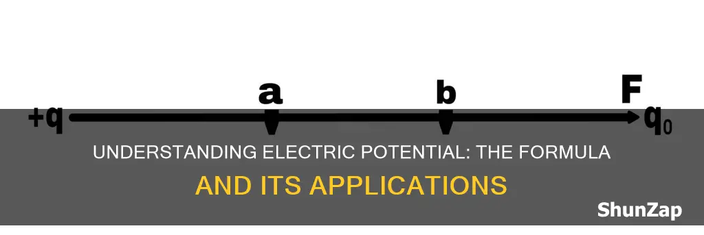 what is the formular for electric potential